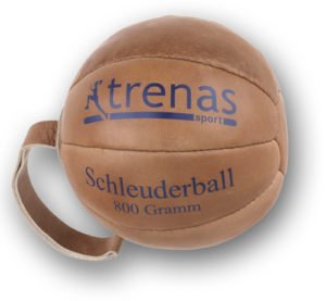 Original TRENAS Schleuderball aus Leder